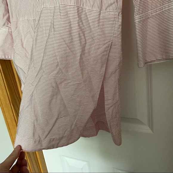 Vince Red and White Striped Pullover Tunic Size Medium - Picture 4 of 10